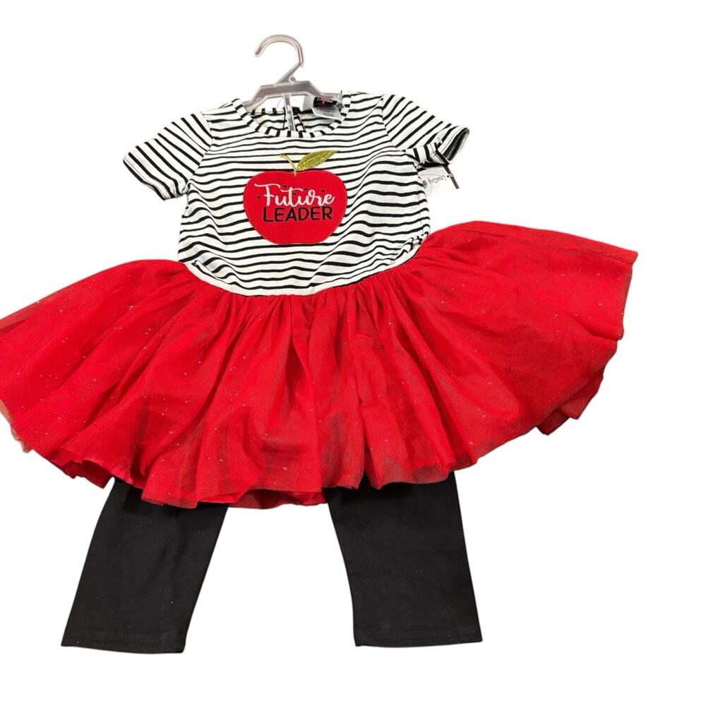 NWT Counting Daisies Size 3T “Future Leader” Dress and pants set